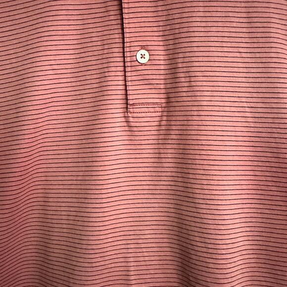 Bobby Jones Men's Pink Striped Polo, XL - Picture 4 of 6